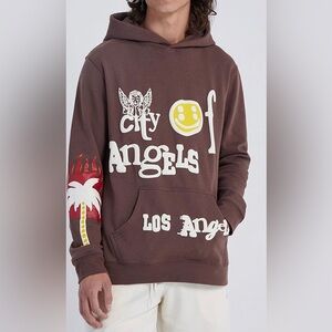PacSun Brown City of Angels Los Angeles Indie Sleeze Streetwear Sweater Small